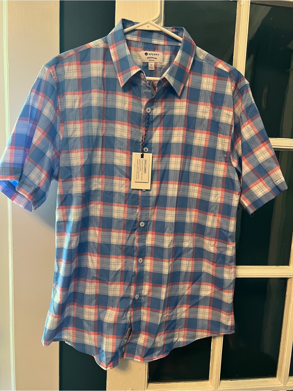 NWT Sperry (TJ Maxx) size L Men’s short sleeve button down